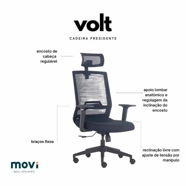 Cadeira Volt com Encosto