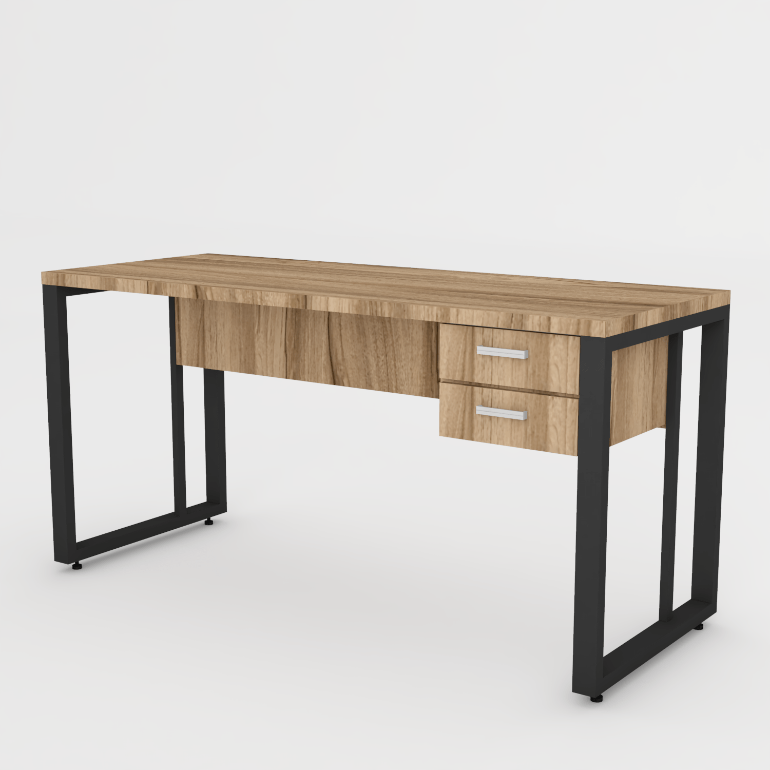 Mesa Silver 150×60 Gavetas Quadrado