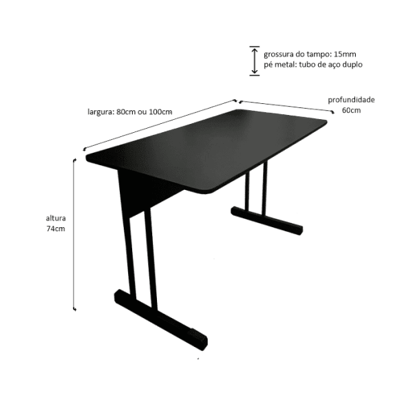 mesa 15mm 100x60 tradicional