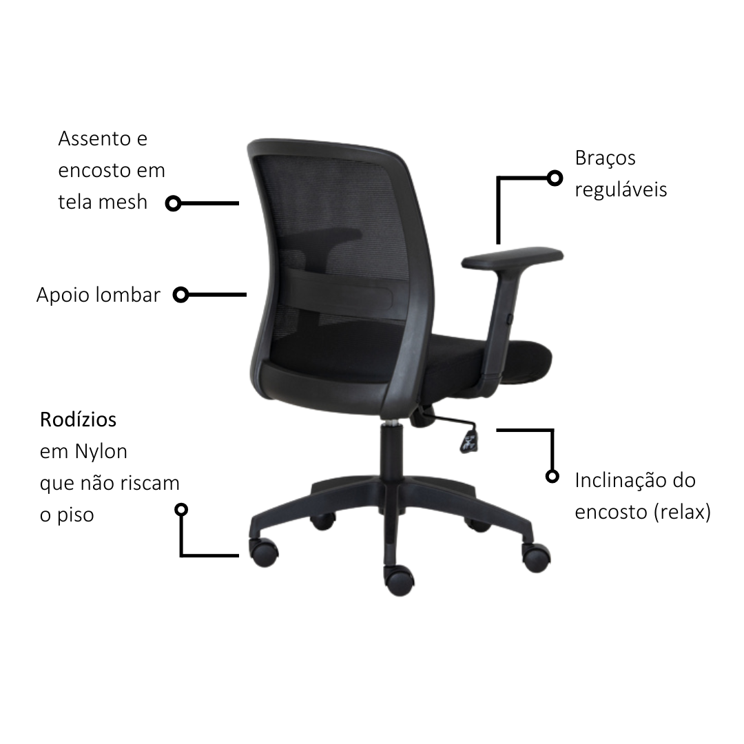 Cadeira de Escritório Inbox Cadeira de Escritório Inbox - Imagem 5