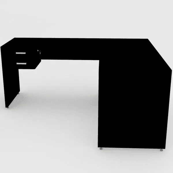 Mesa Junção Silver gavetas 170x150 Painel - Imagem 3