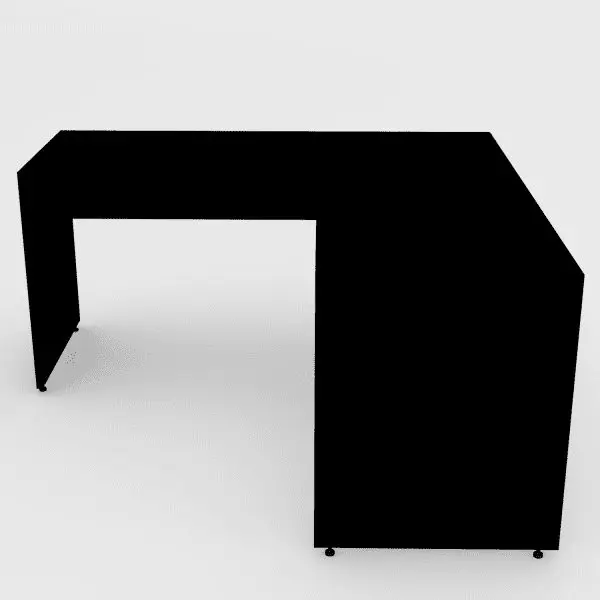 Mesa em L Silver 140x140 Painel - Imagem 3