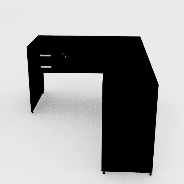 mesa em l gavetas gold 120x90