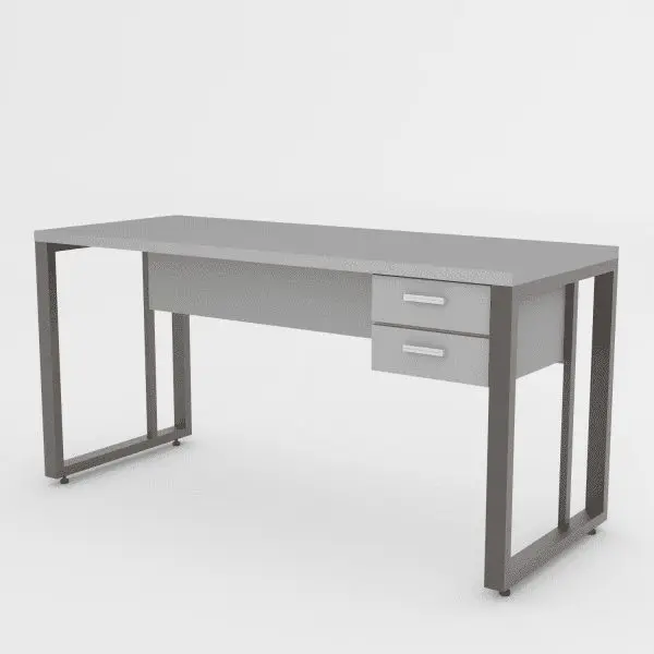 mesa gold 150x60 gavetas quadrado