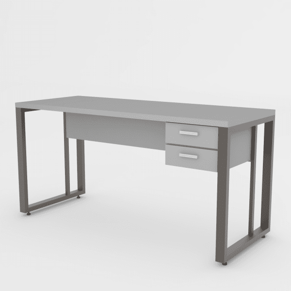 mesa gold 150x60 gavetas quadrado