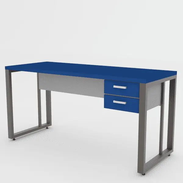 mesa gold 150x60 gavetas quadrado