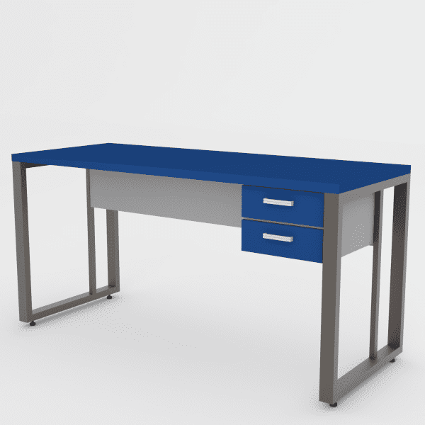 mesa gold 150x60 gavetas quadrado