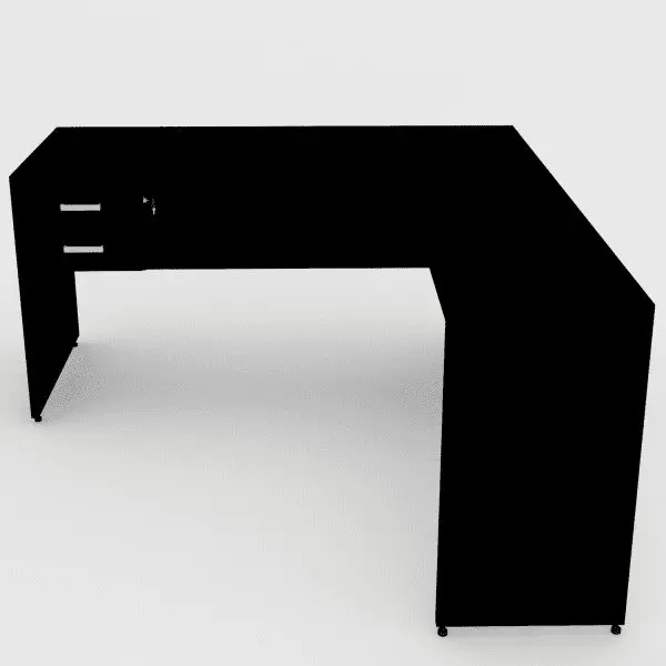 Mesa em L Gavetas Gold 150x90 - Imagem 2