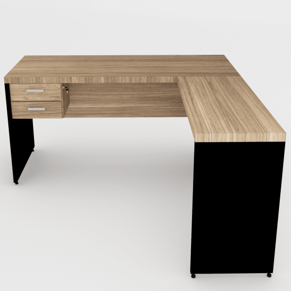 Mesa em L Premium gavetas 150x90