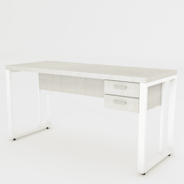 mesa premium 150x60 quadrado gavetas