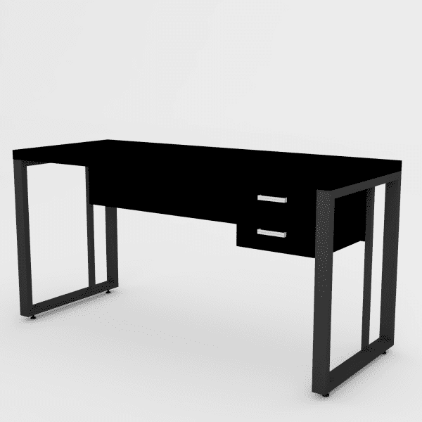 mesa premium 150x60 quadrado gavetas