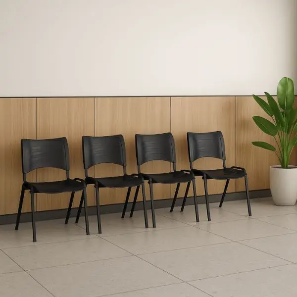 cadeira polipropileno preta