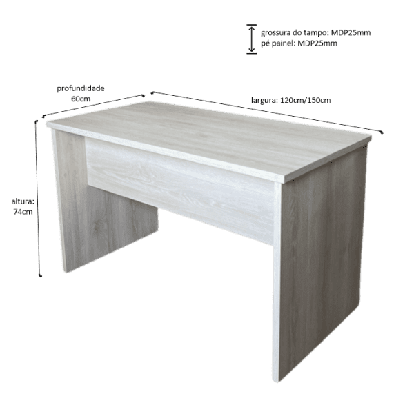 Mesa Silver 150x60 Painel - Imagem 2