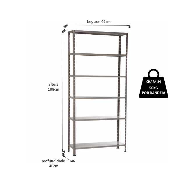 Estante 40cm #24