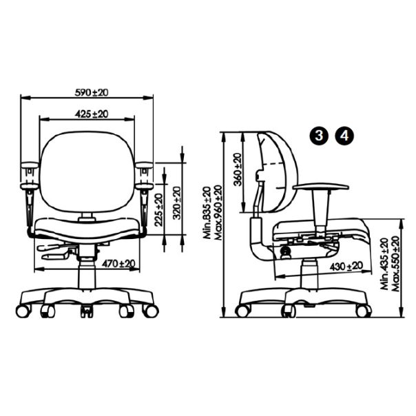 Cadeira Executiva Backsystem