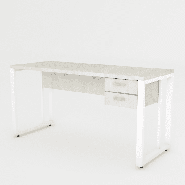 Mesa Silver 150x60 Gavetas Quadrado