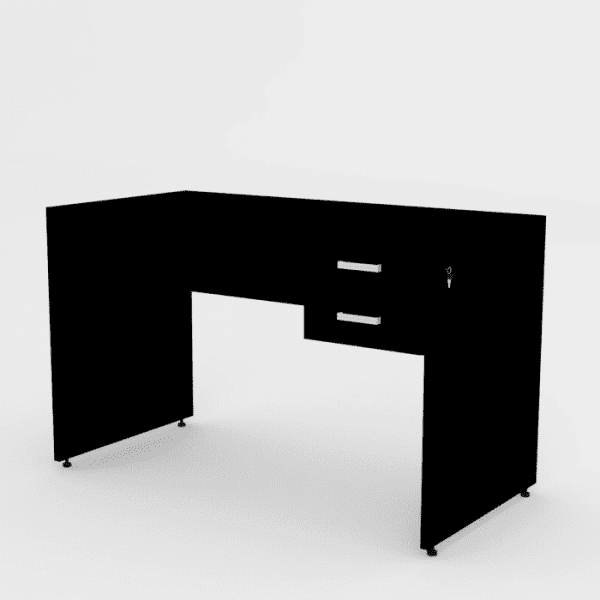 Mesa Silver 120x60 Gavetas Painel - Imagem 3