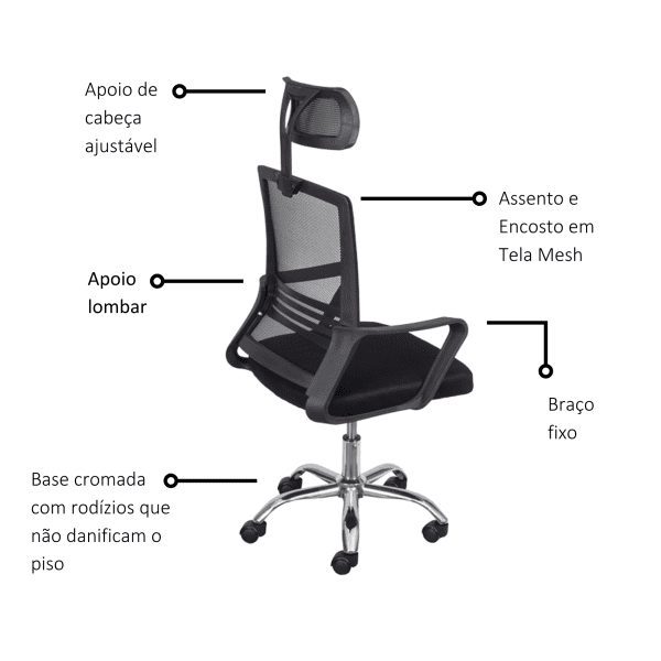 Cadeira Lyon com Encosto Bege - Imagem 5