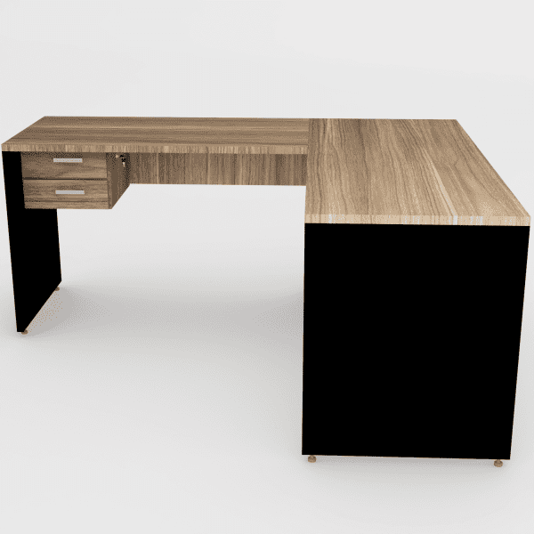Mesa Junção Silver gavetas 170x150 Painel