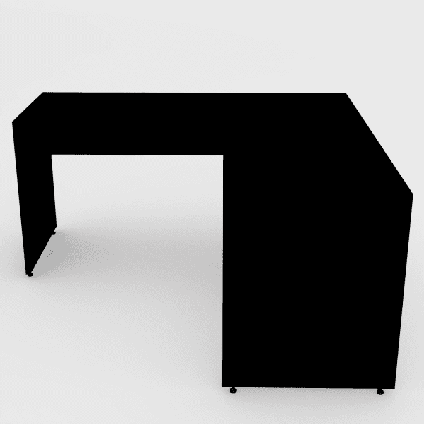 Mesa em L Silver 140x140 Painel - Imagem 3