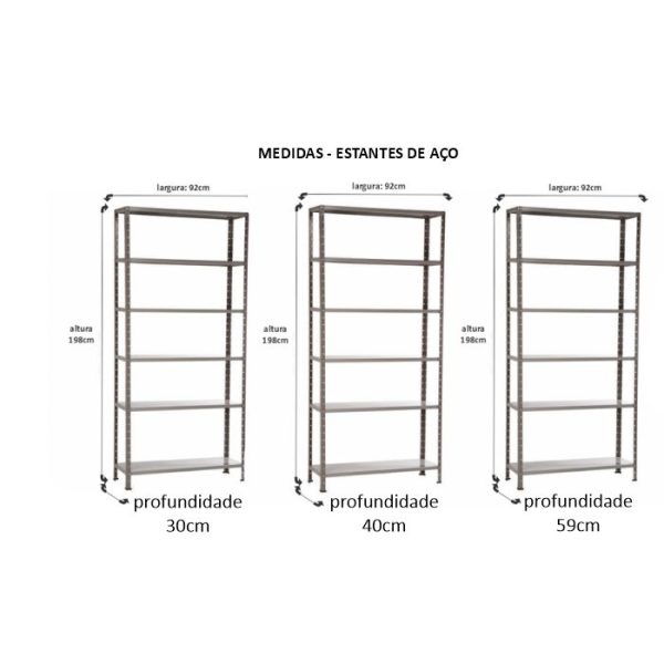 Estante de Aço 40cm #22 - Imagem 4