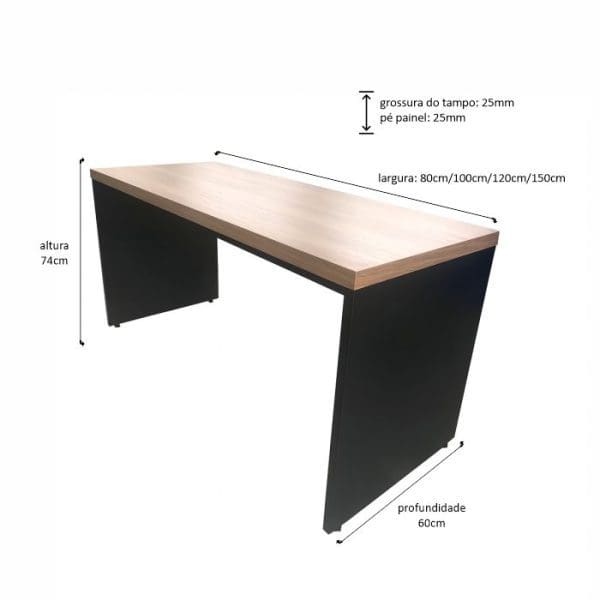 Mesa Silver 100x60 Painel - Imagem 2
