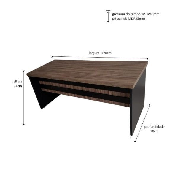 Mesa Presidente Premium 170x70 - Imagem 2