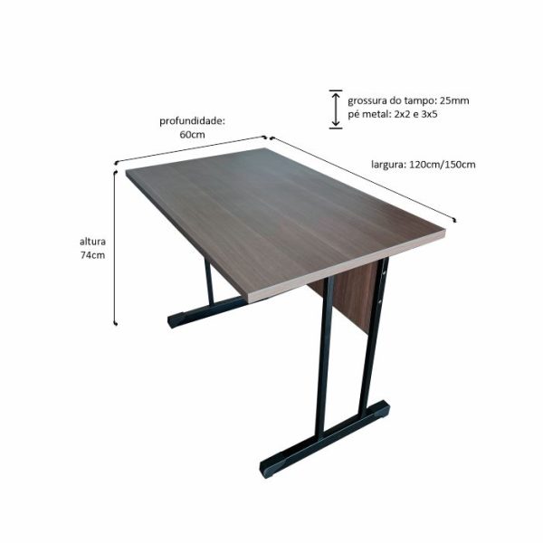 mesa silver 120x60 tradicional